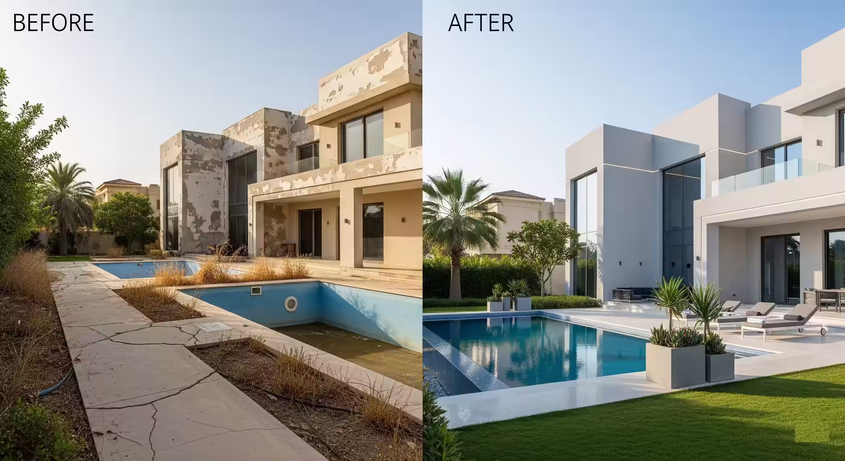 Luxurious villa interior